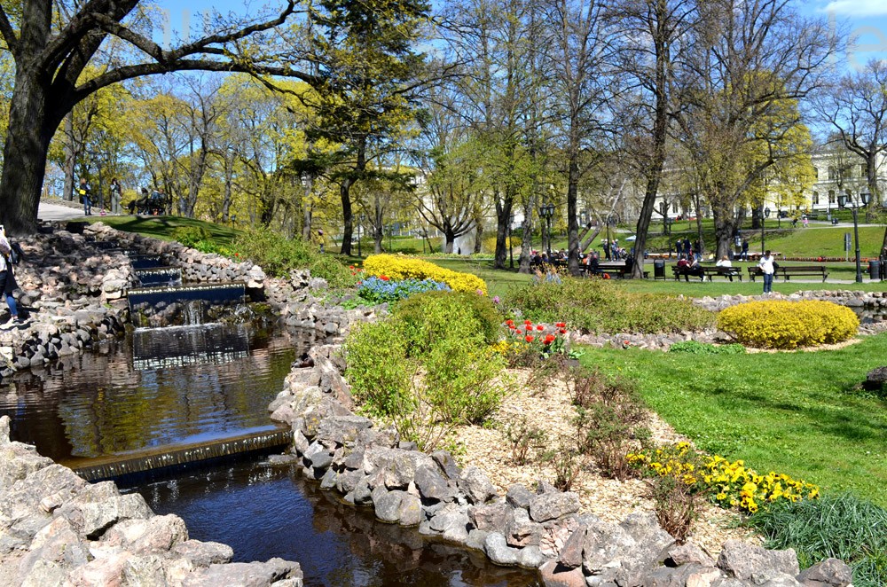 Einer der vielen Parks in Riga.