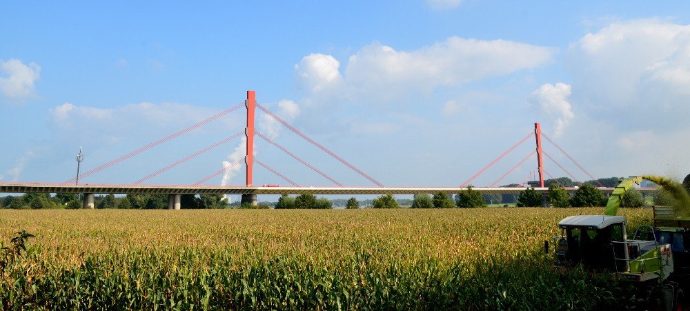 Rheinbrücke bei Duisburg